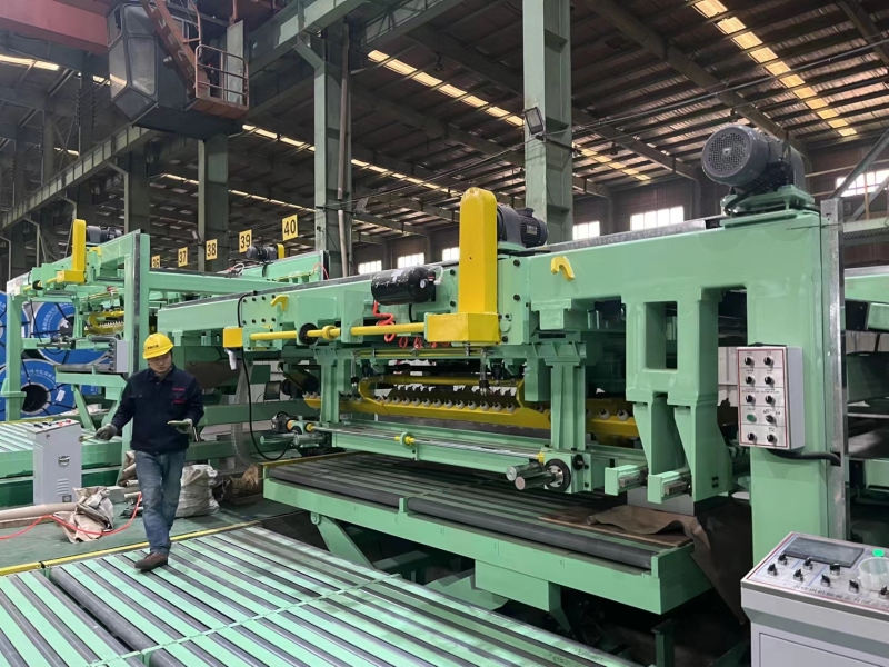 auto parts pendulum shear cut to length line